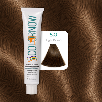 Colornow Hair Color Cream Shade 5.0 Light Brown