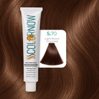 Colornow Hair Color Cream Shade 5.70 Light Brown Chocolate