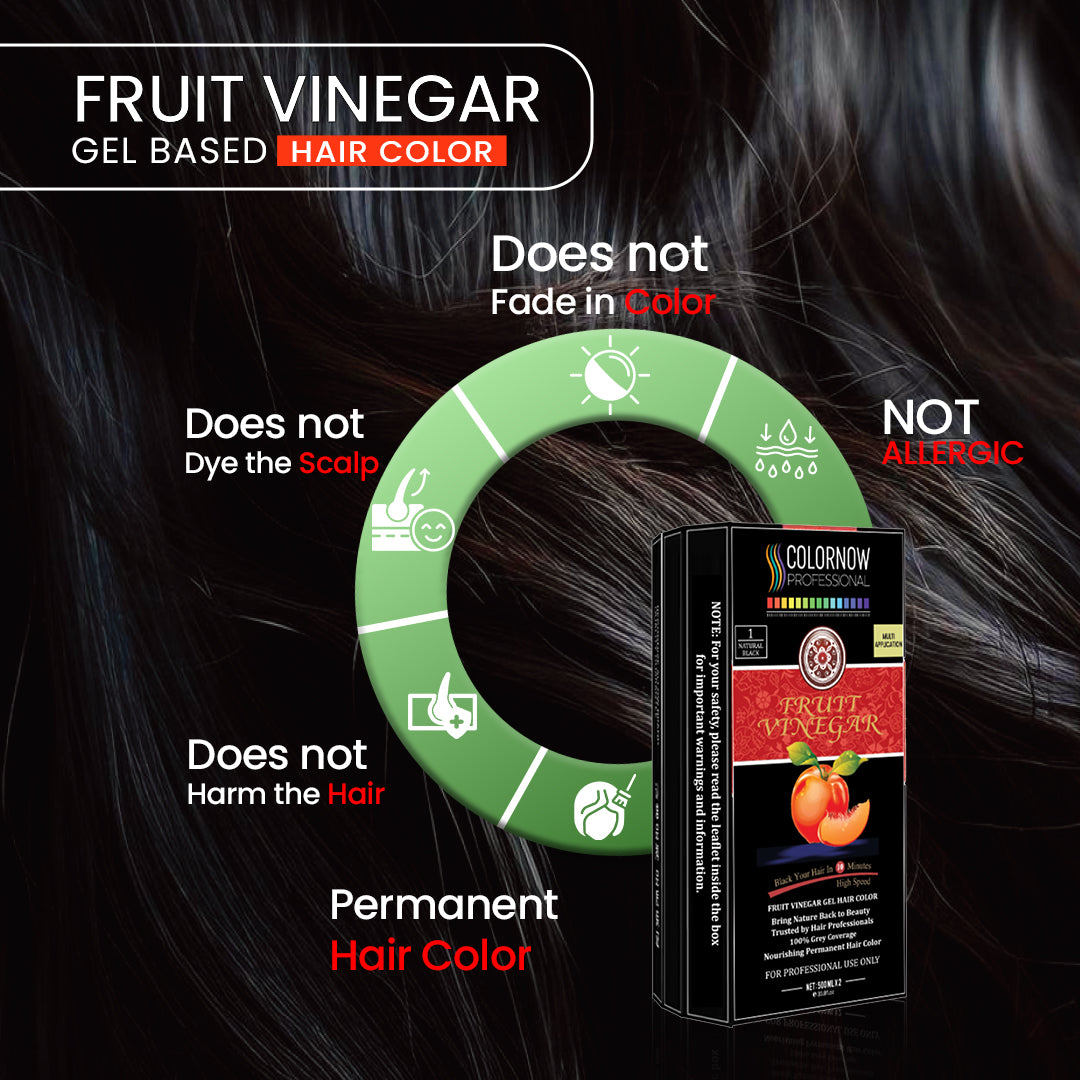 Colornow Gel Fruit Hair Color Natural Black