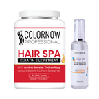 Colornow Hair Spa Keratin Silk Retreat 1000 ml & Silkshield Pro Hair Serum 100ml