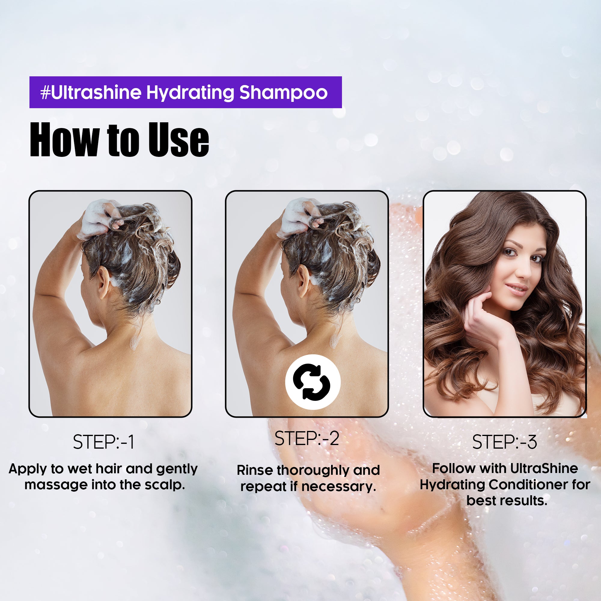 Ultra Shine Hydrating Shampoo 1Ltr