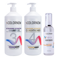 Ultra Shine Hydrating Clarifying Shampoo & Conditioner 1 Ltr &  Silkshield Pro Hair Serum 250 ml